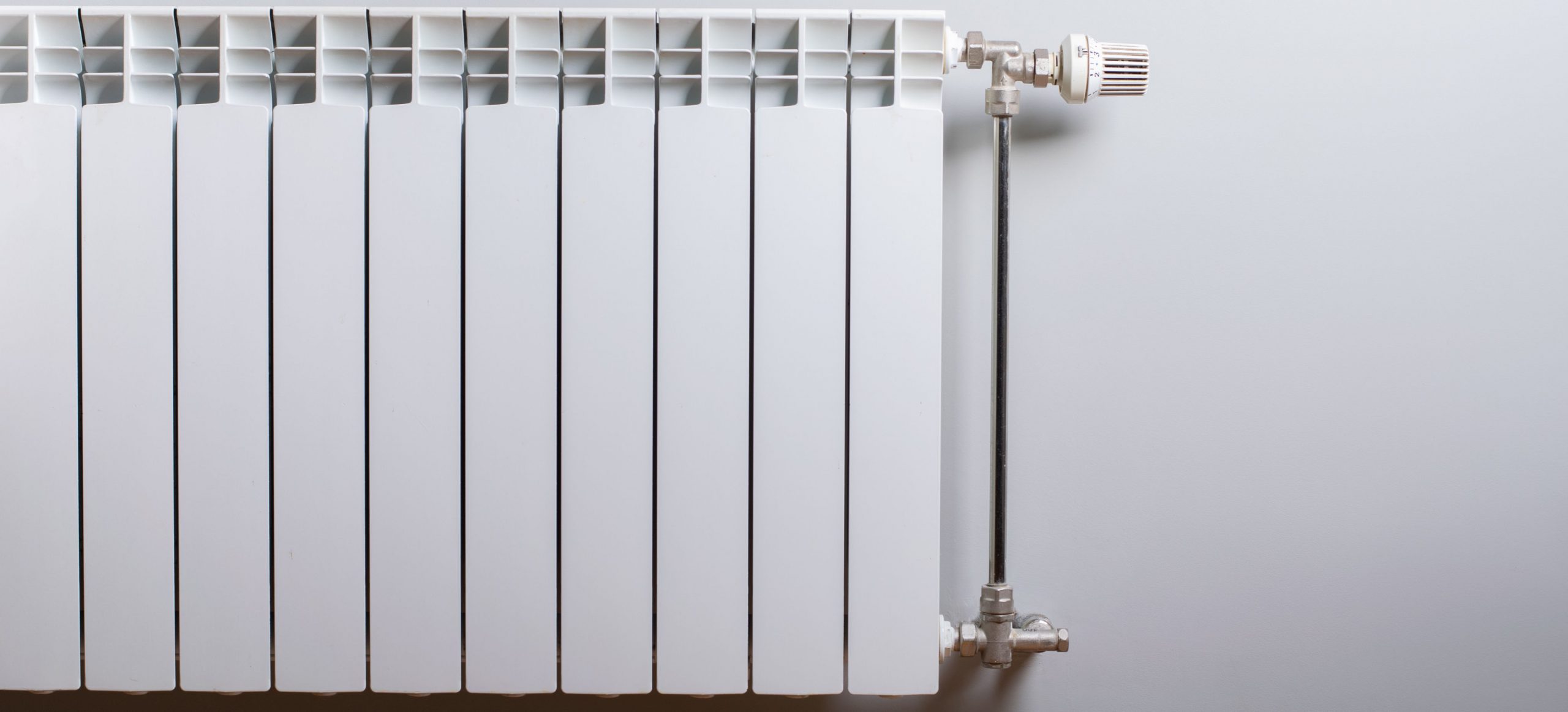 A photo of a cold radiator