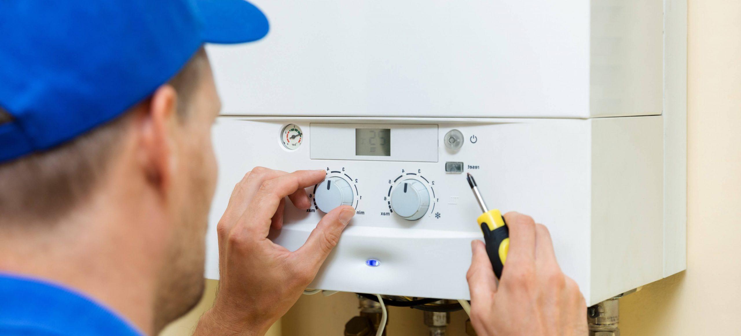 A boiler engineer working